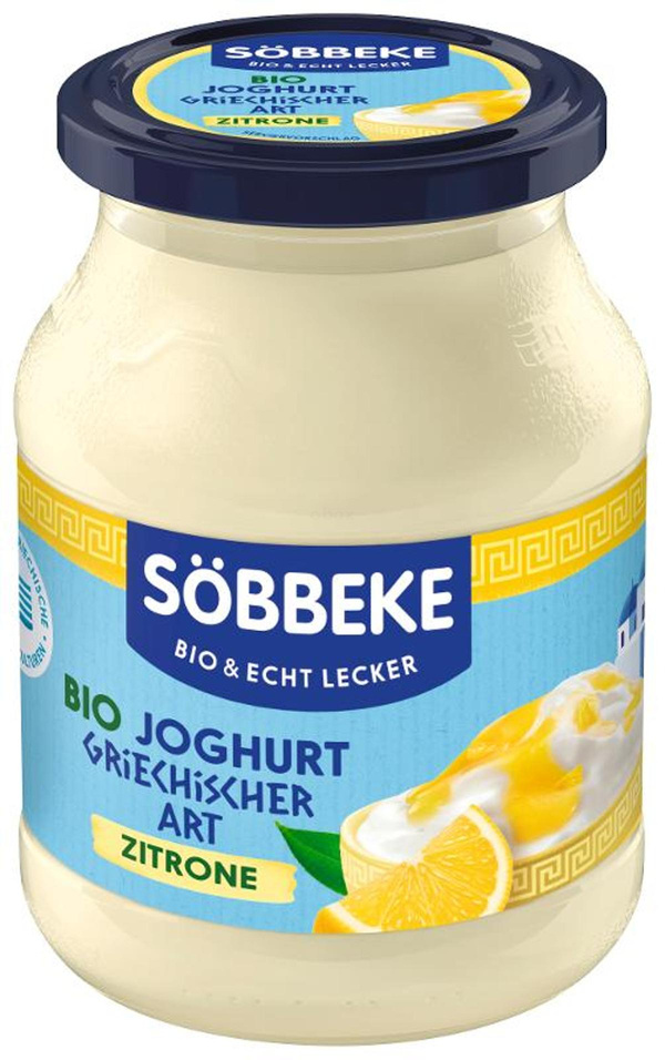 Produktfoto zu Söbbeke - Joghurt Zitronencreme, 7,5% - 500g