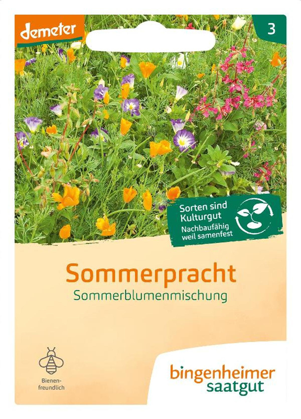 Produktfoto zu Bingenheimer Saatgut - Sommerpracht Blumenmischung
