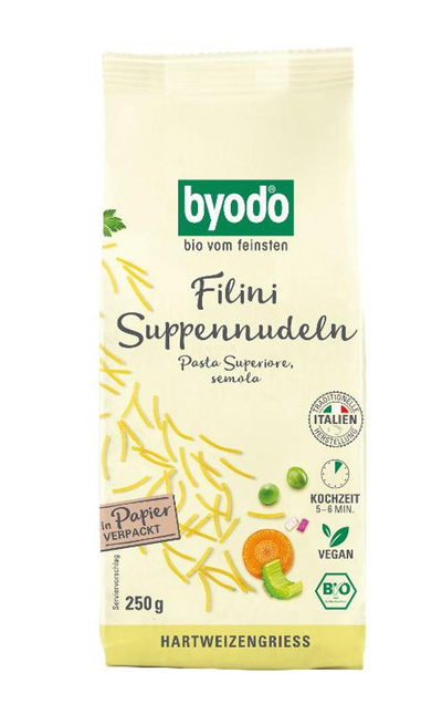 Produktfoto zu byodo - Filini Suppennudeln semola - 250g