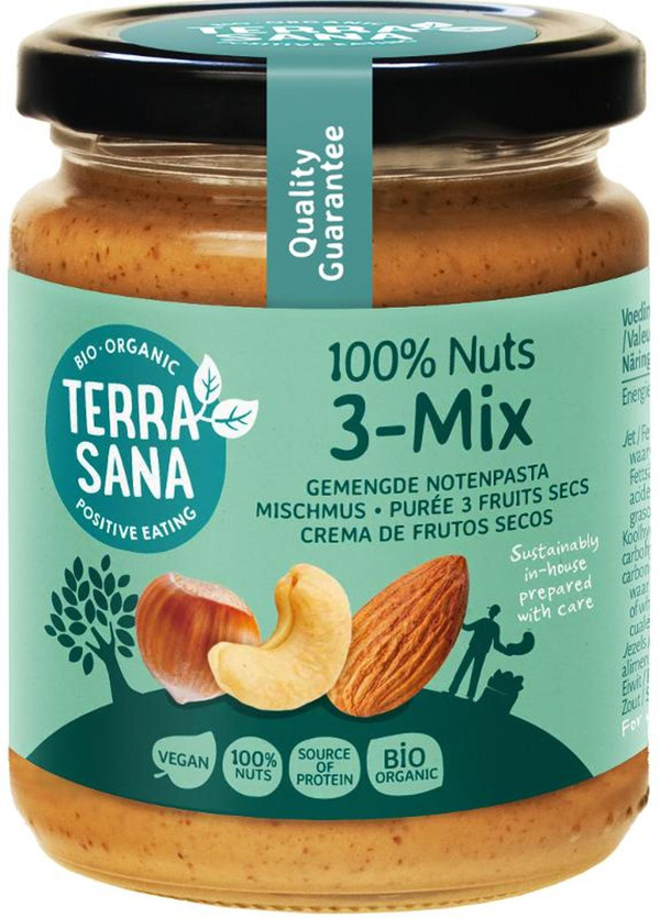 Produktfoto zu TerraSana - 3-Mix Nussmus - 250g