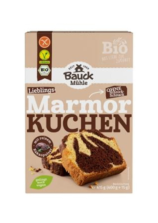 Produktfoto zu Bauck - Kuchenbackmischung Marmor, glutenfrei - 380g