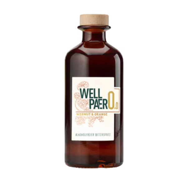 Produktfoto zu Feinbrennerei Sasse - WellPaero Wermut & Orange (0,0% Vol) - 350ml