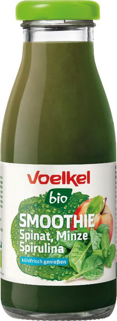 Produktfoto zu Voelkel - Smoothie Spinat Minze Spirulina - 0,25l