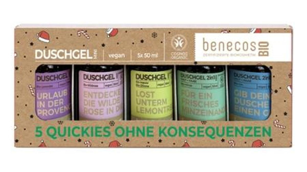 Produktfoto zu Benecos - Set Minis Weihnachtsedition (Duschgel) - 5x50ml