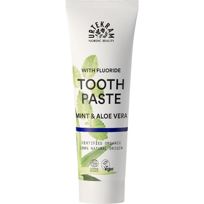 Produktfoto zu Urtekram - Mint & Aloe Vera Zahnpasta - 75 ml