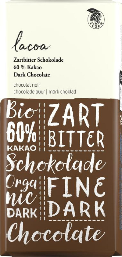 Produktfoto zu Lacoa - Zartbitter mit 60% Cacao - 100g