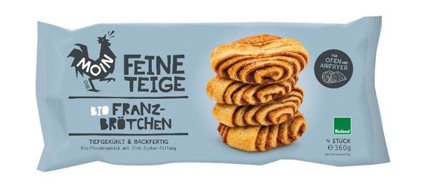 Produktfoto zu Moin - Franzbrötchen, tiefgekühlt  - 4 Stück