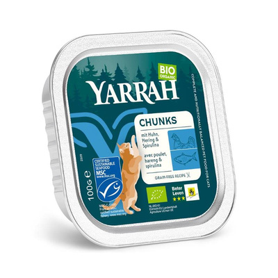 Produktfoto zu Yarrah - Katzen Bröckchen Fisch getreidefrei - 100g