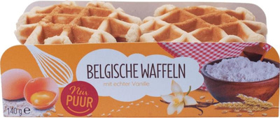 Produktfoto zu Nur Puur - Belgische Vanillewaffeln - 140g