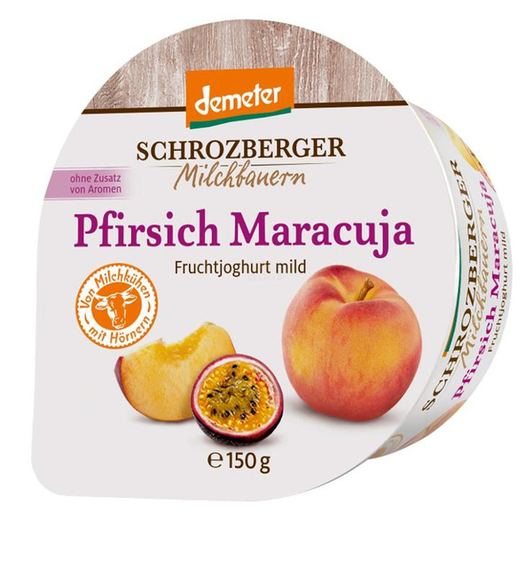 Produktfoto zu Schrozberger - Joghurt Pfirsich-Maracuja 3,5% - 150g