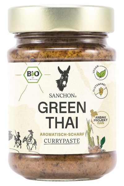 Produktfoto zu Sanchon - Thai Curry Paste grün - 190g