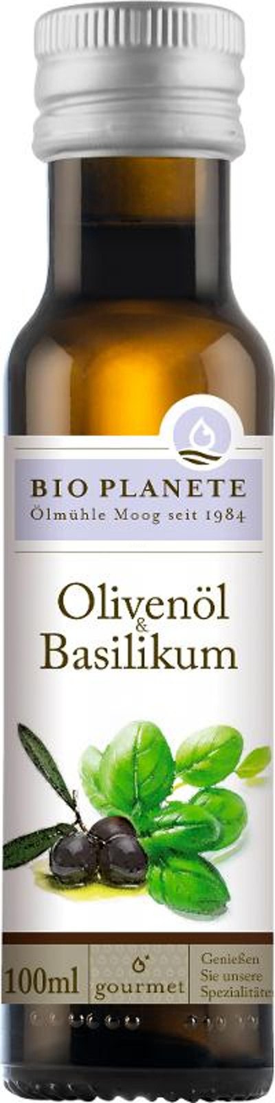 Produktfoto zu Bio Planète - Olivenöl mit Basilikum - 100ml