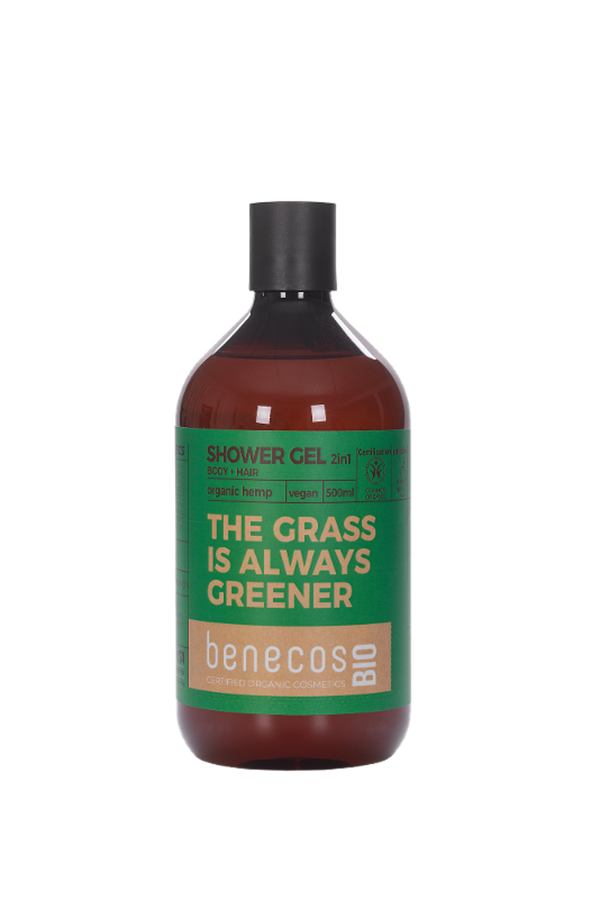 Produktfoto zu Benecos - Duschgel 2in1 Hanf LASS GRAS DRÜBER WACHSEN - 500 ml