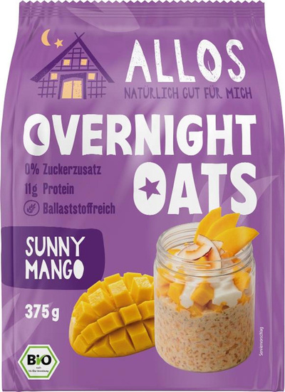 Produktfoto zu Allos - Overnight Oats Sunny Mango - 375g