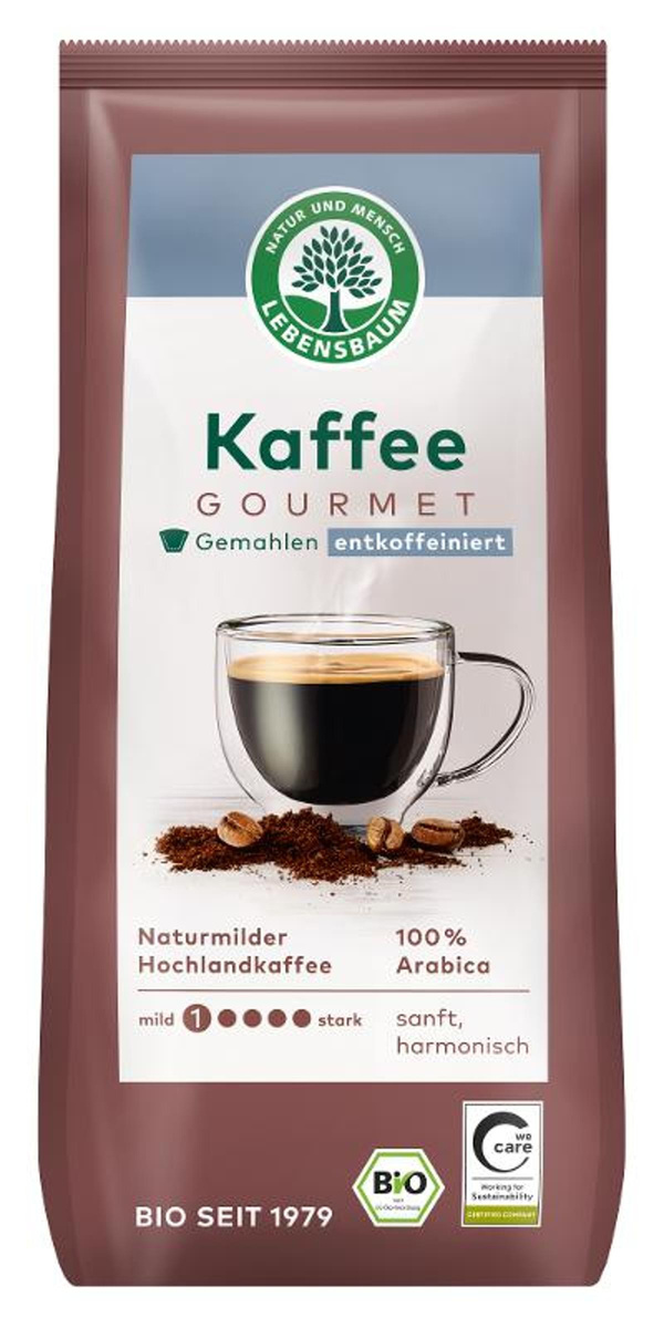 Produktfoto zu Lebensbaum - Gourmet Kaffee entkoffeiniert - 250g