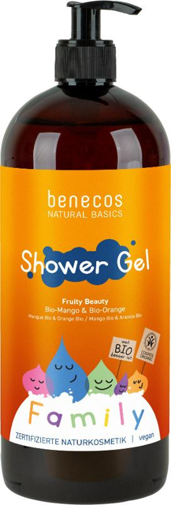 Produktfoto zu Benecos - Duschgel FAMILY Fruity Beauty Mango Orange - 950 ml