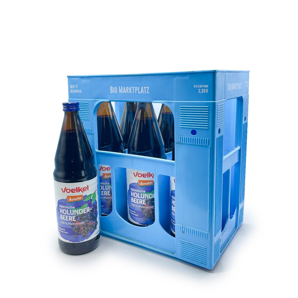 Produktfoto zu Voelkel - Heimischer Holundersaft - 6 x 0,75l