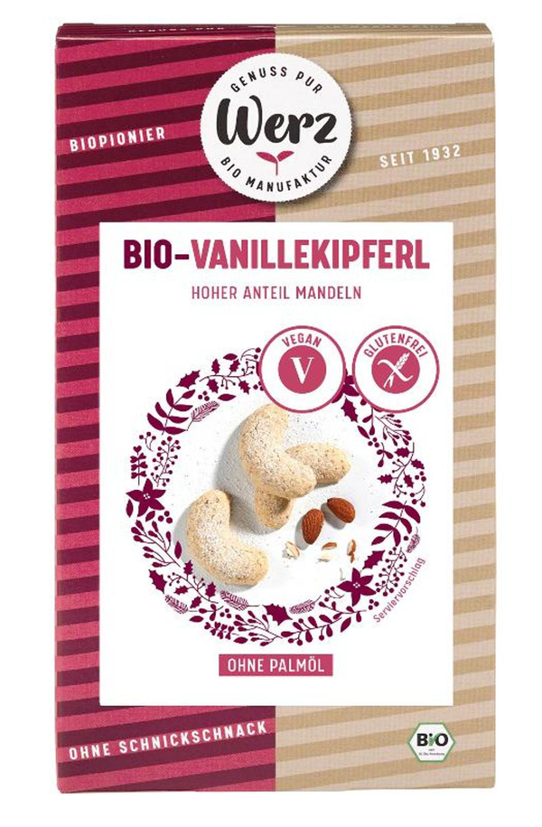 Produktfoto zu Werz - Vanillekipferl, glutenfrei - 100g