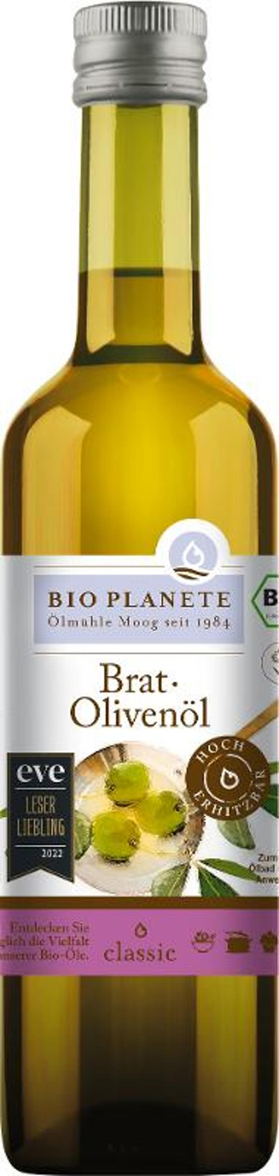 Produktfoto zu Bio Planète - Brat Olivenöl - 0,5l Mehrweg