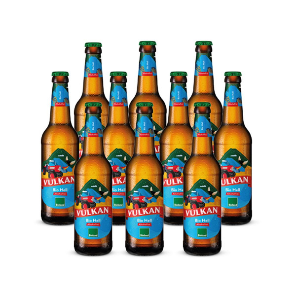 Produktfoto zu Vulkan - Hell, alkoholfrei - 10 x 0,33l