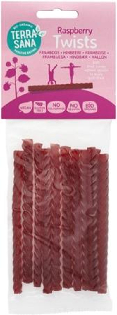 Produktfoto zu TerraSana - Twists Himbeere Fruchtsticks - 75g