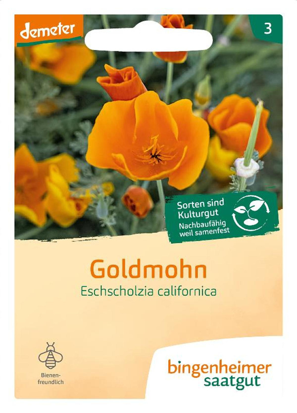 Produktfoto zu Bingenheimer Saatgut - Goldmohn