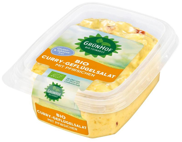 Produktfoto zu Grünhof - Curry-Geflügelsalat - 125g