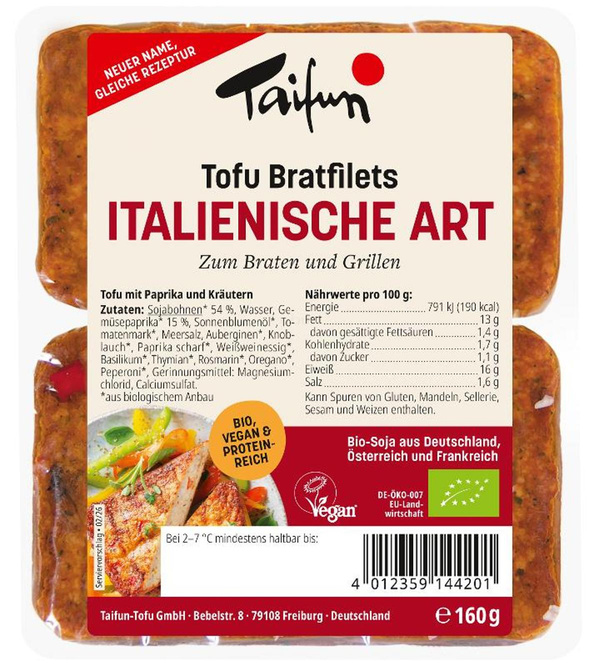 Produktfoto zu Taifun - Pizza-Pizza Bratfilets - 160g