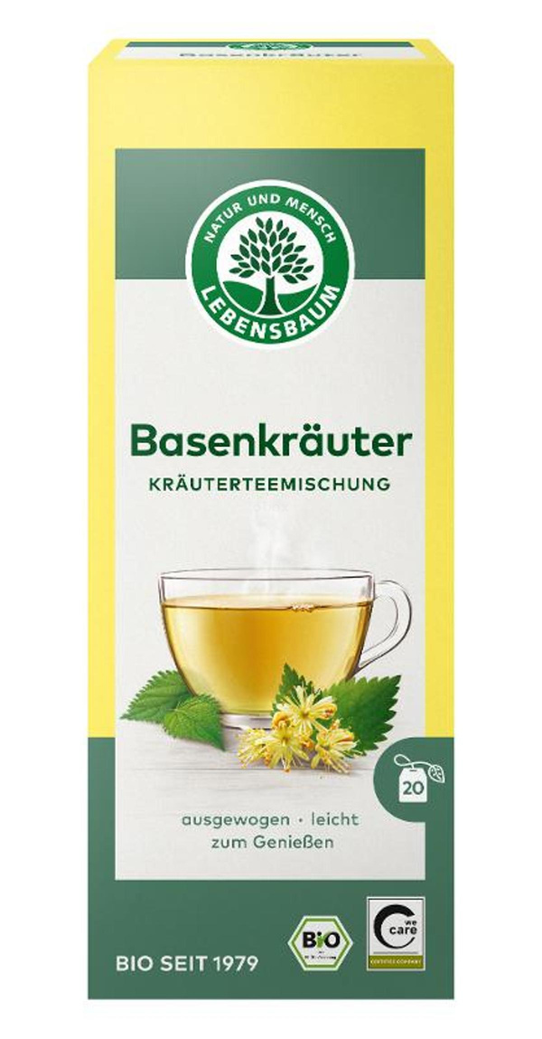 Produktfoto zu Lebensbaum - Basenkräuter mit Wildkräutern - 20 x 1,5g