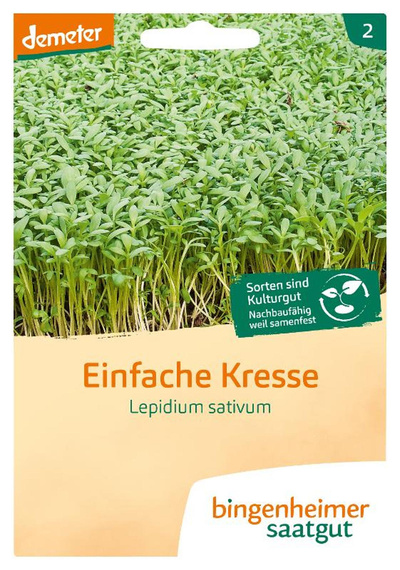 Produktfoto zu Bingenheimer Saatgut - Kresse einfach