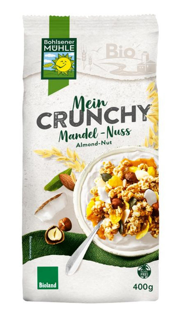Produktfoto zu Bohlsener Mühle - Mein Crunchy Mandel Nuss - 400g