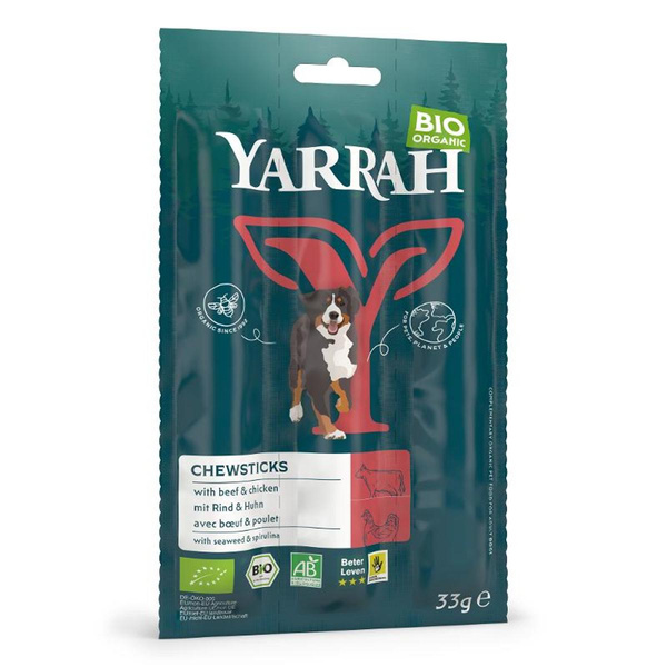 Produktfoto zu Yarrah - Hunde Kausticks mit Spirulina - 3x11g