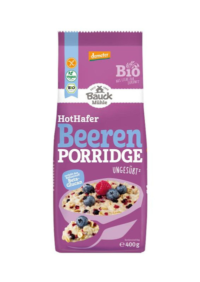 Produktfoto zu Bauck - Hot Hafer Beeren Porridge, glutenfrei - 400g