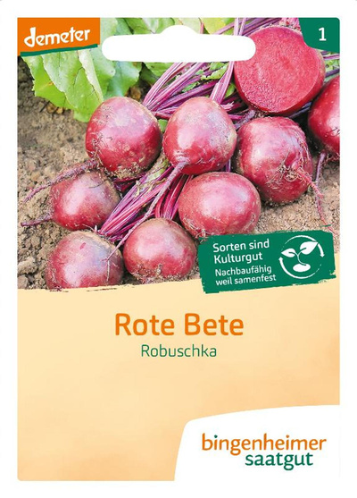 Produktfoto zu Bingenheimer Saatgut - Rote Bete Robuschka