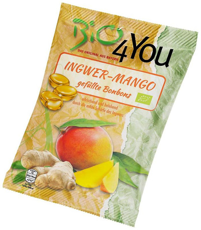 Produktfoto zu Bio4You - Ingwer Mango Bonbons - 75g