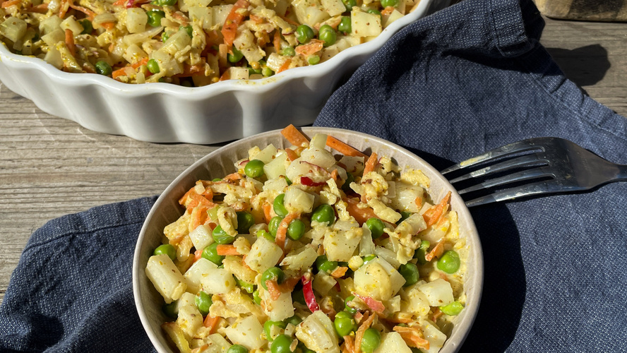 Rezeptbild für 145. Cremiger Kohlrabi Salat