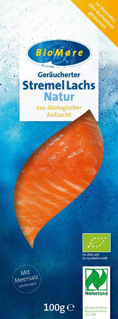 Produktfoto zu BioMare - Stremellachs Natur - 100g
