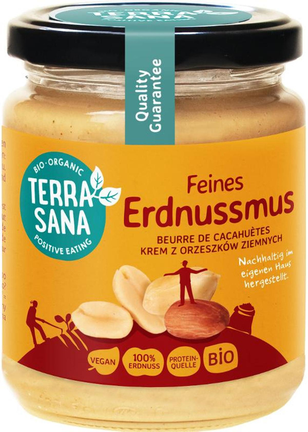 Produktfoto zu TerraSana Erdnussmus fein - 250g