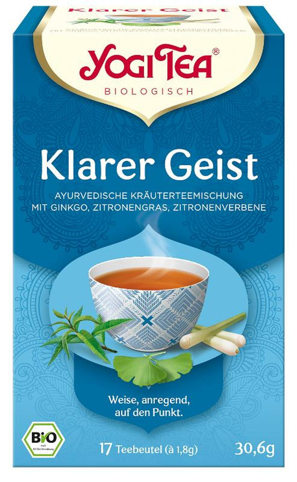Produktfoto zu Yogi Tea - Klarer Geist - 17 x 1,8g