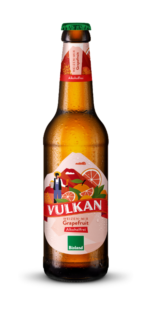 Produktfoto zu Vulkan - Weizen Grapefruit, alkoholfrei - 0,33l