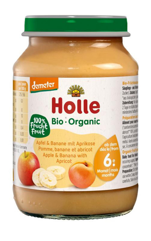 Produktfoto zu Holle - Apfel Banane Aprikose - 190g