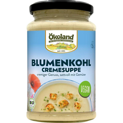Produktfoto zu Ökoland - Blumenkohl Cremesuppe, vegan - 380ml