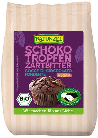 Produktfoto zu Rapunzel - Schokotropfen Zartbitter - 100g