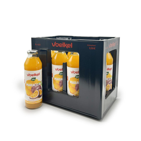 Produktfoto zu Voelkel - Maracuja Nektar - 8 x 0,5l