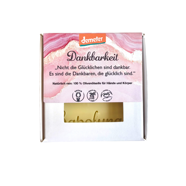 Produktfoto zu Sapoluna - Olivenölseife Dankbarkeit - 70g