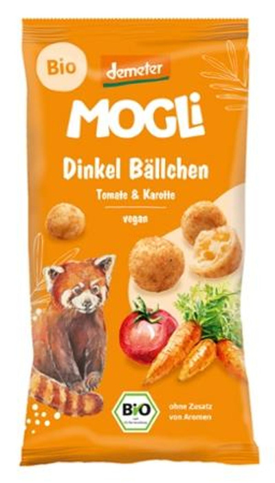 Produktfoto zu Mogli - Dinkel Bällchen Tomate Kartotte - 40g