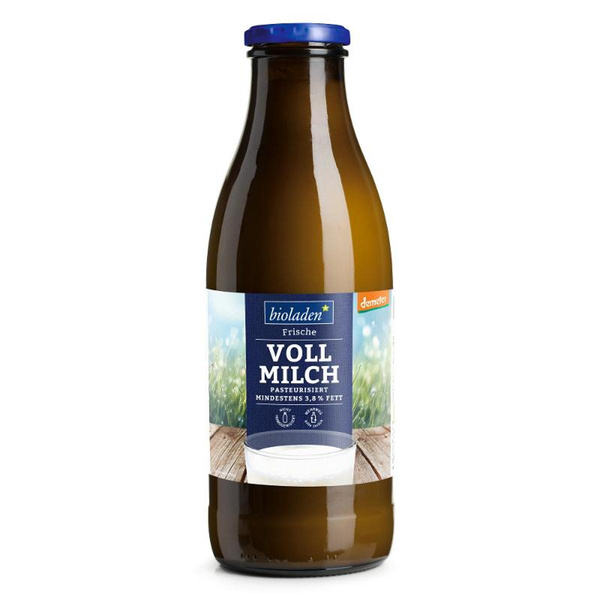 Produktfoto zu bioladen - Vollmilch, 3,7% - 1l