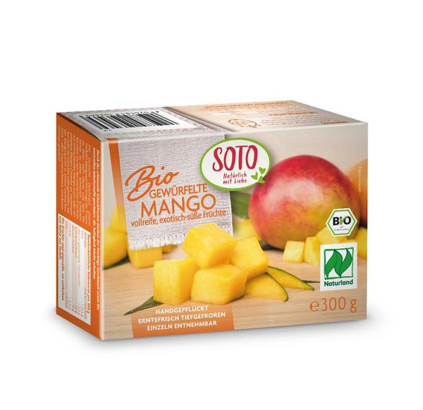 Produktfoto zu SOTO - Mango gewürfelt, tiefgekühlt - 300g
