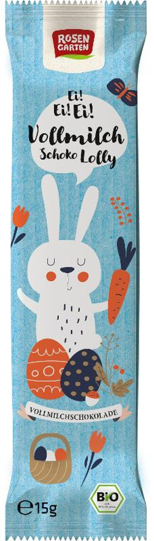 Produktfoto zu Rosengarten - Vollmilch Lolly Hase, 50 % Rabatt - 15g