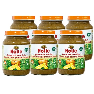 Produktfoto zu Holle - Spinat mit Kartoffeln - 6 x 190g